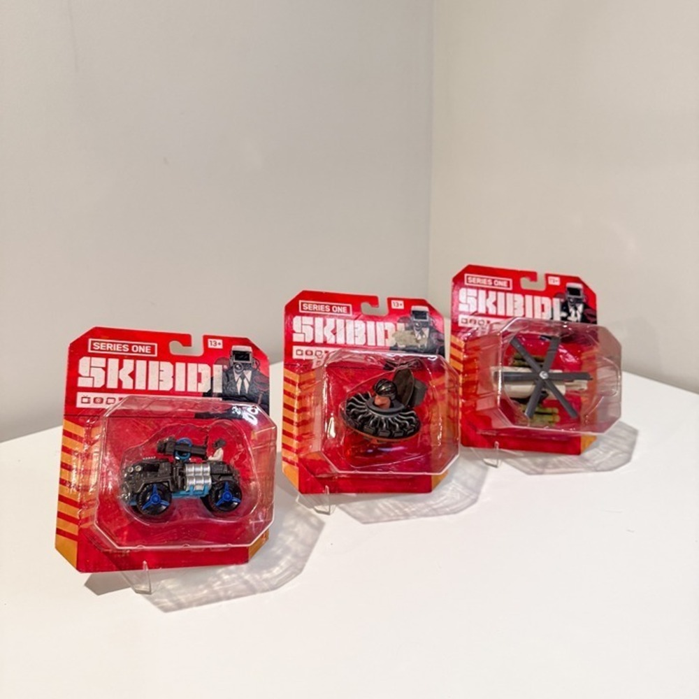 Skibidi Toilet 3-Pack Die-cast Figures Series One | NIB